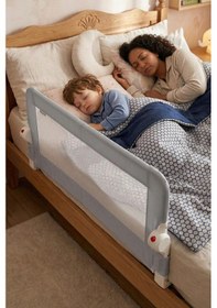 Resim Wellgro Littles 110 48 CM Yatak Bariyeri, Çocuk Yatak Korkuluğu Gri 