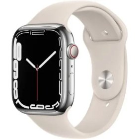 Resim Apple Watch Series 7 GPS + Cellular 45mm Çelik Kasa Akıllı Saat | Outlet 