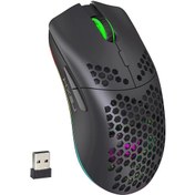 Resim Hxsj T66 2.4G Kablosuz RGB Oyuncu Mouse 
