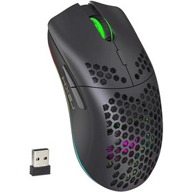 Resim Hxsj T66 2.4G Kablosuz RGB Oyuncu Mouse 