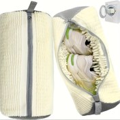 Resim Yeniden Kullanılabilir Çamaşır Makinesi Ayakkabı Çamaşır Torbası - 360° Her Yöne Temizlik, Yumuşak Astar Gürültüyü Azaltır ve Ayakkabı Sürtünmesini Önler, Çamaşır Makineleri ve Kurutucular İçin Uygun, Dolaşmaya Karşı, Tüm Boyutlara ve Spor Ayakkabılara Uyar, Botlar, Yüksek Topuklular, Terlikler vb. 