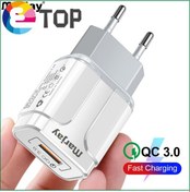 Resim Etop Marjay Hızlı Şarj 3.0 Usb Şarj Cihazı 18w Qc 3.0 4.0 Ab Abd Hızlı Seyahat Duvar Cep Telefonu Şarj Cihazı İphone Uyumlu Samsung Xiaomi Huawei 