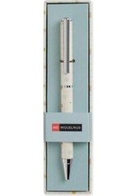Resim Miquelrius Metal Geométrico Özel Kutusunda 0.7 Mm Tükenmez Kalem Beyaz 