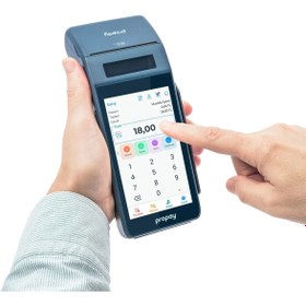 Resim propay P1000 ECR Android Yazar Kasa POS / Led El Feneri Hediye 