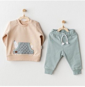 Resim Andywawa Circur Party 2'li Bebek Takımı Ac25006 Bej-yeşil Çok Renkli 