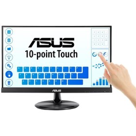 Resim Asus 21.5 VT229H IPS Full HD (Touch) 5ms 3YIL HDMI,VGA Hopatlör VESA Siyah Daima Sıfır Ürün ve 12 Yıllık GÜVEN.