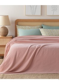 Resim English Home Plain Pamuklu Çift Kişilik Pike 200x220 Cm Pembe 