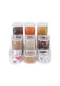 Resim Vaku Mlu Hava Almaz Saklama Kabı Erzak Kabı 9 Parça Saklama Seti S Çok Renkli 