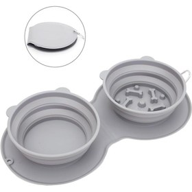 Resim FoldableCase v2 Katlanabilir İkili Mama Su Kabı 