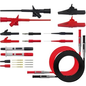 Resim Guangdong Spirit P1600C 24'ü 1 Arada Test Uçları Multimetre Probu Test Uçları Kiti Otomotiv Prob Seti Ic Test Kancası Timsah Klipsi(Yurt Dışından) 