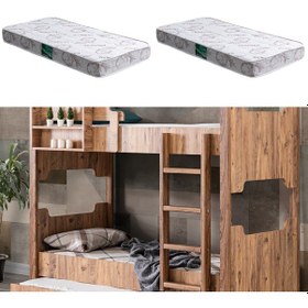 Resim Mdf Profil Ranza , Avrasya Ayrılabilir Yavrulu Ranza 2 Adet Comfort Yatak 90 X 190 CM 