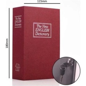 Resim Kitap Görünümlü Gizli Kasa Büyük Boy Anahtarlı Kilitli Para Kasası 