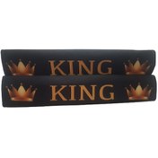 Resim sekutuning Sarı King Yazılı Oto Emniyet Kemer Konforu, Araba Kemer Konforu 