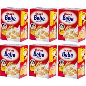 Resim Ülker Bebe Bisküvisi 800gr 12 Vitaminli Kutu 6 Lı Set 