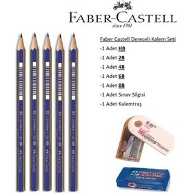 Resim Faber-castell Resim Kalemi Faber Dereceli Kalem Seti Karakalem Seti Hb-2b-4b-6b-8b 5'li Set Siyah 
