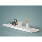 Resim 40 X 15 Gizli Bağlantılı Duvar Rafı ( Parlak Beyaz ) 