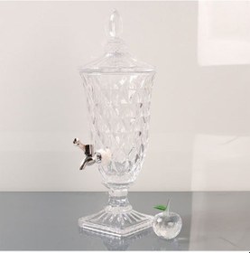 Resim Paçi Cam Su Sebil 2 Litre Cam Musluklu Şerbetlik 400382 