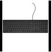 Resim Dell Kb216-bk-ınt, Siyah, Usb Kablolu, İngilizce, Multimedya Klavye 