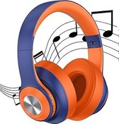 Resim Favors Kablosuz Bluetooth Kulaklık Mikrofonlu Hd Stereo Sound Kafaüstü Aux Sd Kart Girişli Turuncu 