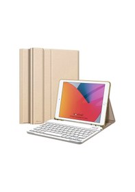 Resim Apple Uyumlu iPad 9. Nesil 10.2 inç Bluetooth Klavyeli Kılıf Standlı Kapaklı A2602-2604-A2603-A2605 