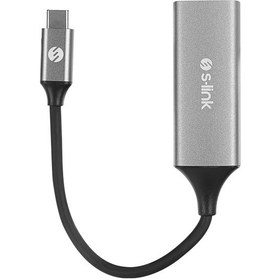 Resim S-link Sw-u336 Gri Metal Type-c To Rj45 10/100/1000mbps Gigabit Adaptör 