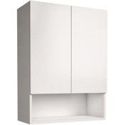 Resim banos Cu3 Çok Amaçlı Çamaşır Makinesi Üst Banyo Dolabı - Beyaz 