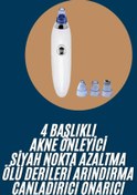 Resim Skygo Yeni Nesil Vakumlu Pilli Siyah Nokta ve Yüz Temizleme Cihazı 4 Başlıklı 