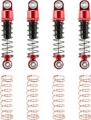 Resim 4 Adet Scx24 İçin Ayarlanabilir Rc Amortisör - Alüminyum Yaylı Şok Emici Seti 
