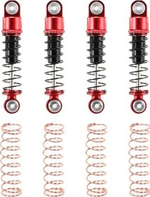 Resim 4 Adet Scx24 İçin Ayarlanabilir Rc Amortisör - Alüminyum Yaylı Şok Emici Seti 