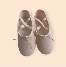 Resim Yıldız Bale Kostüm ve Spor Ürünleri TEN RENGİ KANVAS ÇİFT TABAN BALE PATİĞİ 