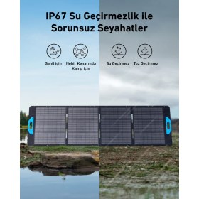 Resim Anker SOLIX PS200 Taşınabilir Güneş Paneli 200W Hızlı Şarj ve Yüksek Verimlilik ile 