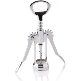 Resim Nishev Profesyonel Metal Krom Tirbuşon Şarap Açacağı Gümüş 