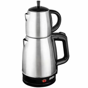 Resim Sinbo Stm-5831 Elektrikli Çelik Çay Makinesi Çaycı 1.7lt + 0.7lt Çay Süzgeçli 3731 