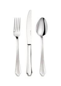 Resim Hisar Riva Sade 12 Kişilik 84 Parça Çatal Kaşık Bıçak Seti Gümüş 