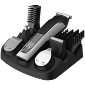 Resim Springsun 6 Lı Erkek Tıraş Seti: Şapka Makinesi, Burun Trimmer, Ipx7 Su Geçirmez, Usb Hızlı Şarj, Lcd Ekran, Limitli Tarak Dahil 