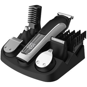 Resim Springsun 6 Lı Erkek Tıraş Seti: Şapka Makinesi, Burun Trimmer, Ipx7 Su Geçirmez, Usb Hızlı Şarj, Lcd Ekran, Limitli Tarak Dahil 