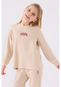 Resim U.s. Polo Assn Kız Çocuk Krem Pijama Takımı KREM 