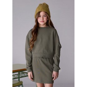 Resim Mayoral Kız Çocuk Etek Sweatshirt Takım 7917 (25K7917) 