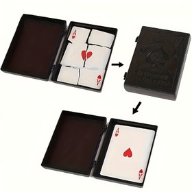 Resim 1 Takım Kolay Öğrenilebilir Poker Kartı Sihir Hileleri Kutusu, Dayanıklı Siyah Malzeme, Kartlar Dahil Değil, Yeni Başlayanlar İçin Mükemmel, Parti Malzemeleri, Sihirbaz Aksesuarları, Kart Sihri, Kart Geri Yükleme Hilesi, Cadılar Bayramı, Noel Etkinliği ve Parti Malzemeleri Cadılar Bayramı & Noel 