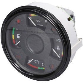 Resim Geeroyoo 4'lü Otomotiv Gösterge Paneli - Yakıt/yağ Basıncı/su Sıcaklığı/voltmetre 12v Uyarı Lambaları Yakıt, Yağ, Su Göstergesi Jzr-gy 