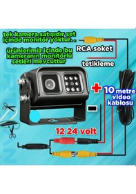 Resim Go-480 Metal Kasa Ledli Araç Kamerası 12-24 V Pal 