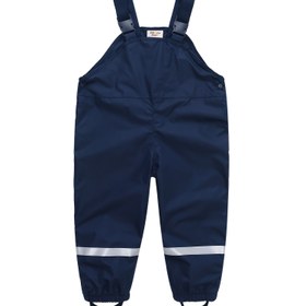 Resim Gençlerin Lacivert Açık Hava Yağmurluğu Pantolonları - Dayanıklı Polyester, Dış Mekan ve Günlük Kullanım için Makinede Yıkanabilir, Dış Mekan Pantolonları, Mükemmel 