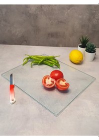 Resim Saydam Cam Kesme Tahtasi 20cm X 30cm 