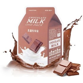 Resim Missha A'PIEU Chocolate Milk One-Pack Pürüzsüz Görünüm Kazandıran Yaprak Maske - Çikolata-Süt 