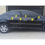 Resim Woc Chrome Peugeot 407 Krom Cam Çıtası 2004-2010 4 Parça Paslanma 