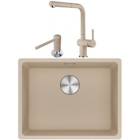 Resim Franke Maris Mrg 210/110-52 Avena Granit Evye + Active Plus Doccia 2.0 Batarya + Comfort Sıvı Sabunluk Set 