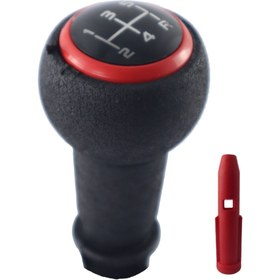 Resim Moda Garage Peugeot 207 Kırmızı Çerçeve Vites Topuzu 