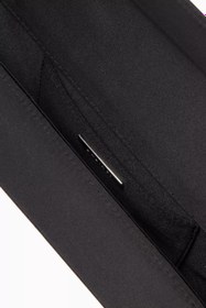 Resim Malika Clutch Siyah Saten, Kristal Saplı & Zarif 90’lar Esintili Gece Çantası - Siyah 