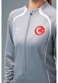 Resim Hummel Target Milli Takım Kamp Eşofman Üstü Gri 