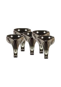 Resim Metal Aysak Epoksi Tepsi Tesbih Kutusu Ve Aksesuar Ürünleri İçin Mini Ayak 10 Lü 2,5 Cm Gümüş 
